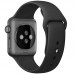 Apple Watch Sport Smart Watch (38 mm deep space gray aluminum metal case with a black sport strap MJ2X2CH / A)